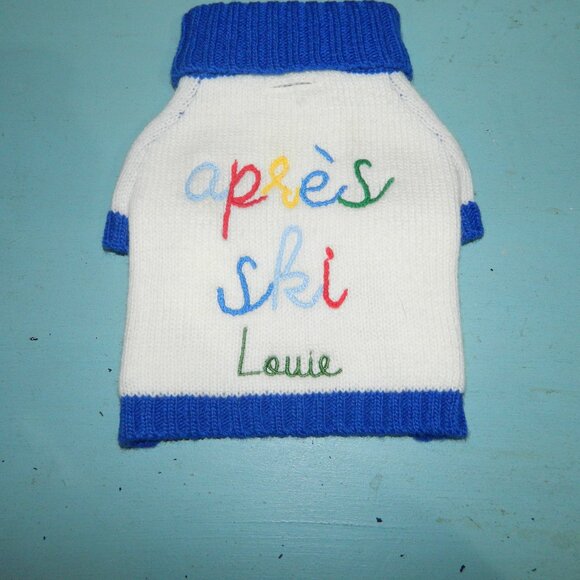 Mark & Graham Knit Dog Sweater "Louie" Size XS (GG-8) - Picture 1 of 4